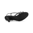 thumbnail image 5 of BLISSFUL STEP Women's Shoes Strappy Slingback Kitten Heel Sandals Black 9.5, 5 of 8