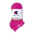 thumbnail image 2 of Champion Girls Lightweight Performance+ Kid Ruffle Low Cut Socks, 10 Pack, Sizes S–L, 2 of 5