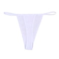 thumbnail image 1 of Gibobby Bragas elásticas para mujer Ropa interior calada Sexy encaje para mujer, cintura trasera encaje, cintura media alta, hueco, transpirable, cinturón ensanchado, bragas （Blanco， 4XL), 1 of 3