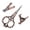 Antique Copper, variant on Nieyigj Vintage Scissors Silver Flower Pattern Needlework Cutting Paper DIY Sewing Crafts, 4.5 inches / 11.5 cm, Stainless Steel and Zinc Alloy Material, Ideal for Cross Stitch & Embroidery