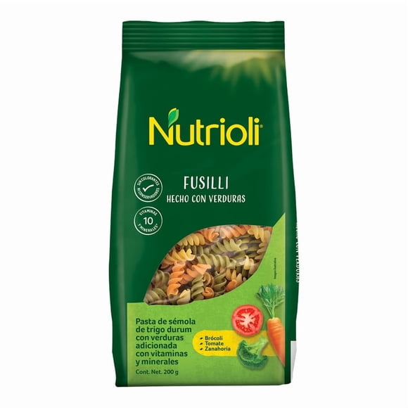 Nutrioli Fusilli Verduras 200g