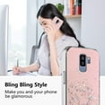 thumbnail image 2 of Compatible with Samsung S9 Plus Case Glitter Clear Green,Phone Samsung Galaxy S9 Plus Case Silicone Transparent Soft TPU Women Girls Shockproof Protective Slim Cover (Pink), 2 of 13