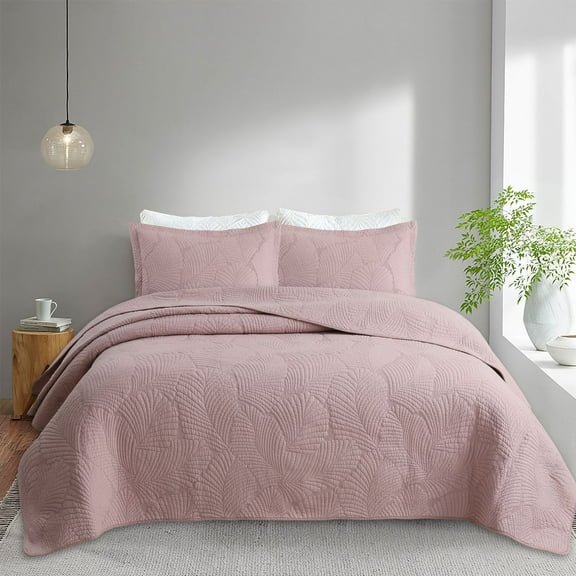 ERDOUY 100% Cotton White King Quilts and Bedspreads, Comfortable Quilted Bedspread and Comforters Quilt Set for All Seasons 98x106 Inch(C)