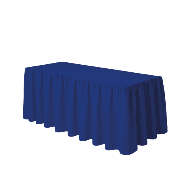 Mantel Bambalina Para Mesa De 1.80x0.75 Colores Azul Rey