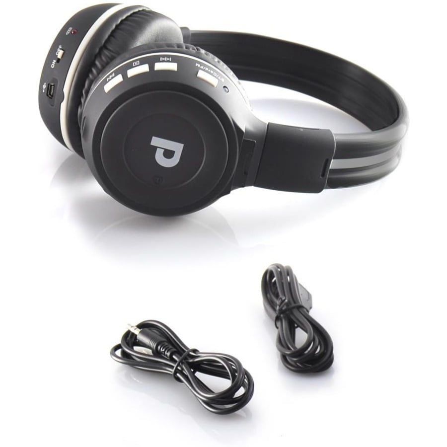 PyleHome Sound 7 Bluetooth Wireless MP3 Headphones - Walmart.com ...