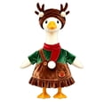 thumbnail image 3 of Aurorax Christmas Porch Goose Outfit 19 inch,Goose Clothes for Cement Goose Porch Goose 23"/17",Holiday Reindeer Hat Green Porch Goose Accessories for Yard Outdoor Garden, 3 of 8