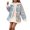 Blue, variant on Women Plaid Lined Toggle Coat Oversized Collar Sherpa Trim Wool Blend Jacket Warm Winter Outerwear 1 Piece S-XXXL Plus Size Friendly