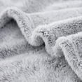 thumbnail image 5 of Exclusivo Mezcla Plush Extra Large Fleece Throw Blanket for Couch, Bed and Sofa (50x70 inches,Mixed Grey) Soft, Warm, Lightweight, 5 of 6