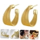 thumbnail image 5 of unbranded 2Pares Aretes Colgantes Dorados Para Mujer Ideales Para Regalo Y Uso Diario, 5 of 8