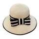thumbnail image 1 of Sombrero de paja con lazo para mujer, de 56 a 58 cm de circunferencia, para verano, para playa, para salir a la playa, 1 of 5