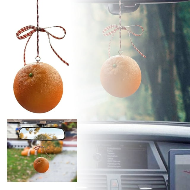 Llavero realista con charm de fruta sintética para bolsos, accesorios de coche y