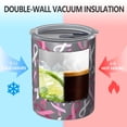 thumbnail image 2 of 12oz Coffee Tumblers Pink Breast Cancer Stainless Steel Vacuum Insulated Travel Tumbler Coffee Cups Mug with Lid and Straw with Cleaning Brush for Cold & Hot Drinks, 2 of 5