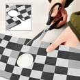 thumbnail image 6 of Yayeee Faucet Mat for Kitchen Sink 14.7" Diatomite Long Splash Guard Pad, Black and Gray Plaid Pattern, 6 of 7