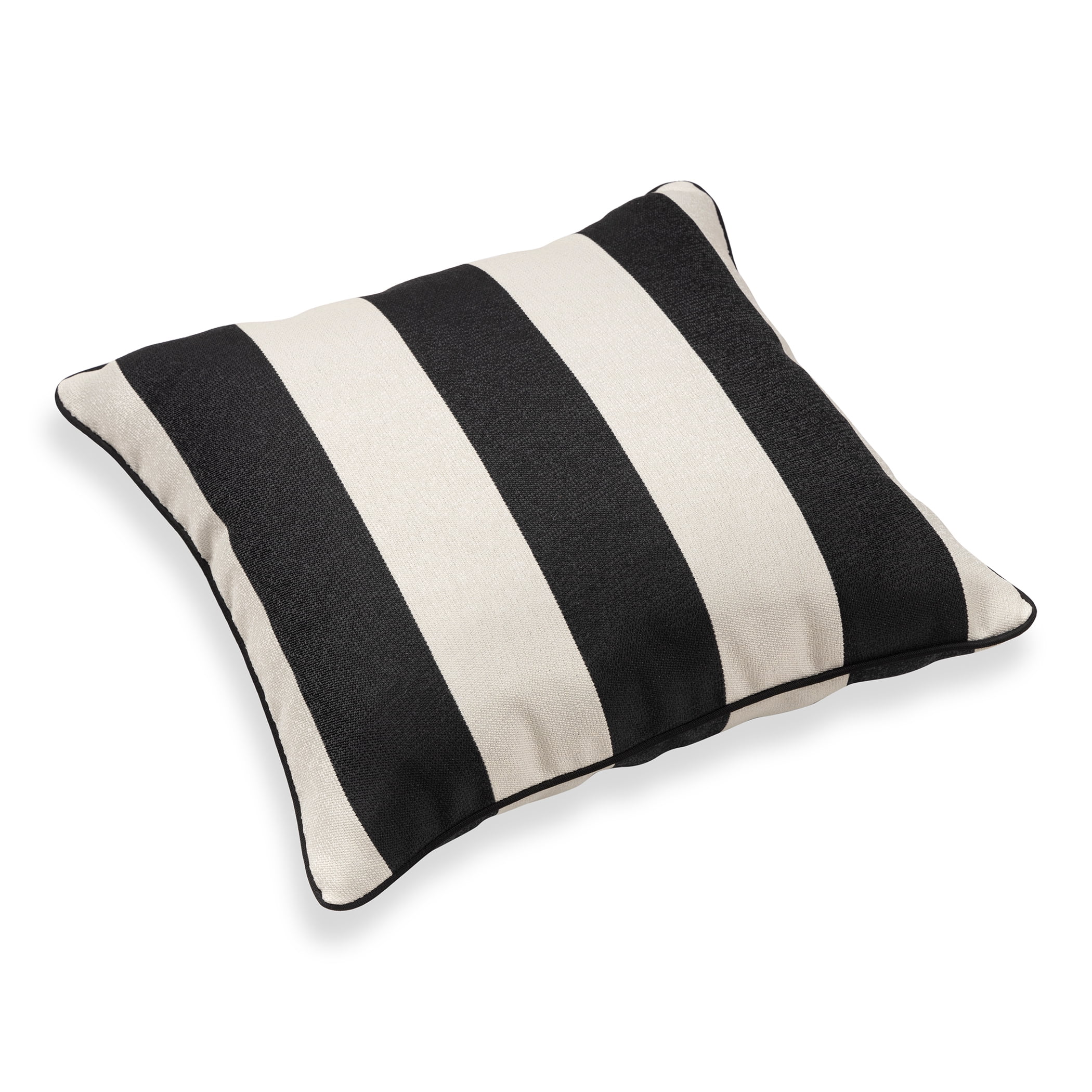 Better Homes & Gardens Cabana Black and White Striped Pillow