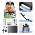 thumbnail image 6 of Vsdgher Mushroom and Frogs Print Unisex Large Capacity Bookbag Schoolbag Casual Daypack for High School/College/Teens/Travel/Work, 6 of 8