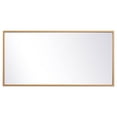 thumbnail image 7 of Metal frame rectangle mirror 14x28 inch in brass, 7 of 7