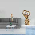 thumbnail image 2 of Estatua de resina de una pareja, figura de María, escultura de arte moderno, adorno de cerámica, ideal para decorar la sala de estar, el dor, 2 of 8