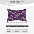thumbnail image 6 of Junzan Carnival Masks And Beads Pillow Cases Standard Size, With Envelope Closure Bed Pillow Cases,14"X20" Inches, 6 of 9