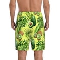thumbnail image 3 of Daiia Kiwi and Avocado Mens Woven Stretch Pajama Short,Short Pajama Pants-4X-Large, 3 of 9