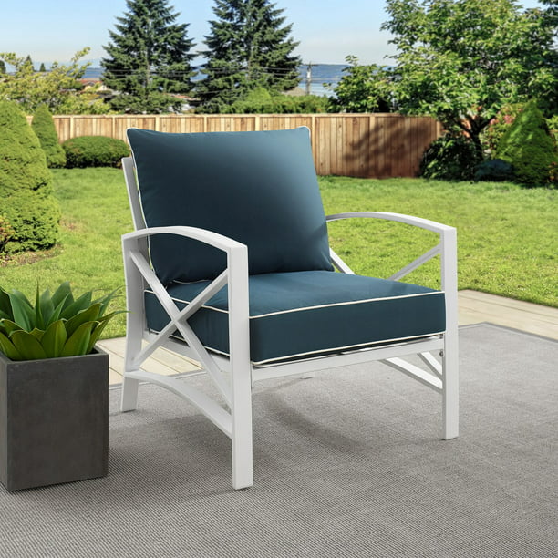 Tarpley Patio Chair With Cushions Outer Frame Material Metal Overall 32 H X 29 W 30 5 D Com - Tarpley Patio Chair With Cushions Set Of 2
