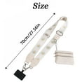 thumbnail image 4 of Clip and Go Strap for Phone with Wallet Crossbody Adjustable Crossbody Phone Strap with Zippered Pouch Mobile Phone Lanyard Bag, 4 of 9