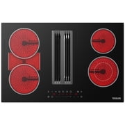 GASLAND CHEF COLLECTION Electric Cooktop with Downdraft Vent 31.5 Inch, 4 Burners Glass Radiant Stovetop 220V, 3-speed Max. 330 CFM Downdraft Exhaust