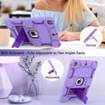 thumbnail image 3 of Funda CCMAO para iPad de 9ª, 8ª y 7ª generación de 10,2 pulgadas con soporte, color morado, 3 of 7