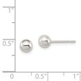 thumbnail image 2 of 925 Sterling Silver 5mm Ball Stud Earrings Button, 2 of 6