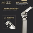 thumbnail image 3 of ANZZI Single Handle Single Hole Bathroom Vessel Sink Faucet With Pop-up Drain in Brushed Nickel, 3 of 8