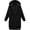 Black, variant on Girls Long Zip Up Hoodie Jacket, Casual Loose Long Sleeve Hooded Sweatshirt Coat with Front Pockets, Kids Solid Lightweight Outerwear for Daily Outdoor School Wear(Light Blue,9-10 Years)