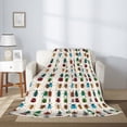thumbnail image 2 of Hirioo Cartoon Insects for Flannel Blanket, Cozy and Warm Throw for Bed or Couch ,Perfect for All Seasons-50"x40", 2 of 6