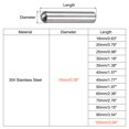 thumbnail image 2 of 10x100mm Dowel Pins, 2 Pack Round Head Flat Chamfered End Dowel Pin, 2 of 5