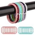 thumbnail image 2 of OIUR 12Pcs Shower Curtain Hook Heavy Duty Universal Bathroom Shower Rod C-shaped Ring Hanger Holder Bathroom Curtain Accessories, 2 of 7