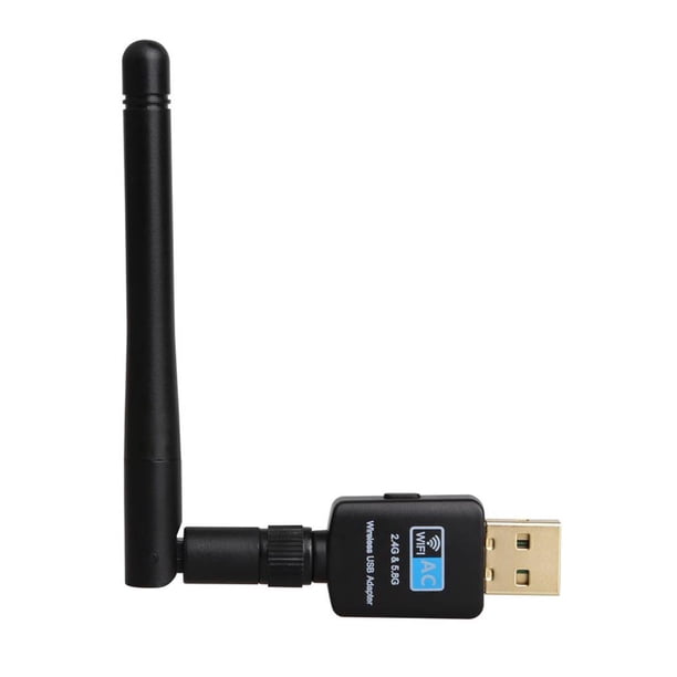 Adaptador Usb Inalámbrico 2.4G/5.8G Adaptador Lan Inalámbrico De Doble Banda Receptor Wi-Fi Portátil Con Antena Externa 2Dbi Noticed EL012032-00