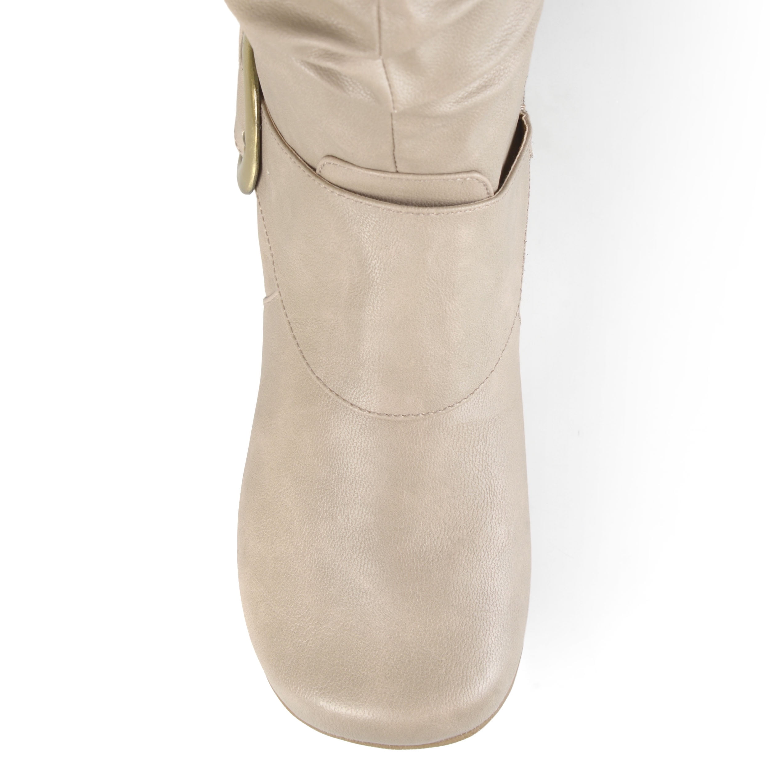 Journee Womens Paris Wide Calf Hidden Wedge Riding Boots
