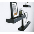 thumbnail image 7 of Ballucci Modern Floating Shelves, Set of 4 Wood Wall Mount Shelves, Black, 7 of 7