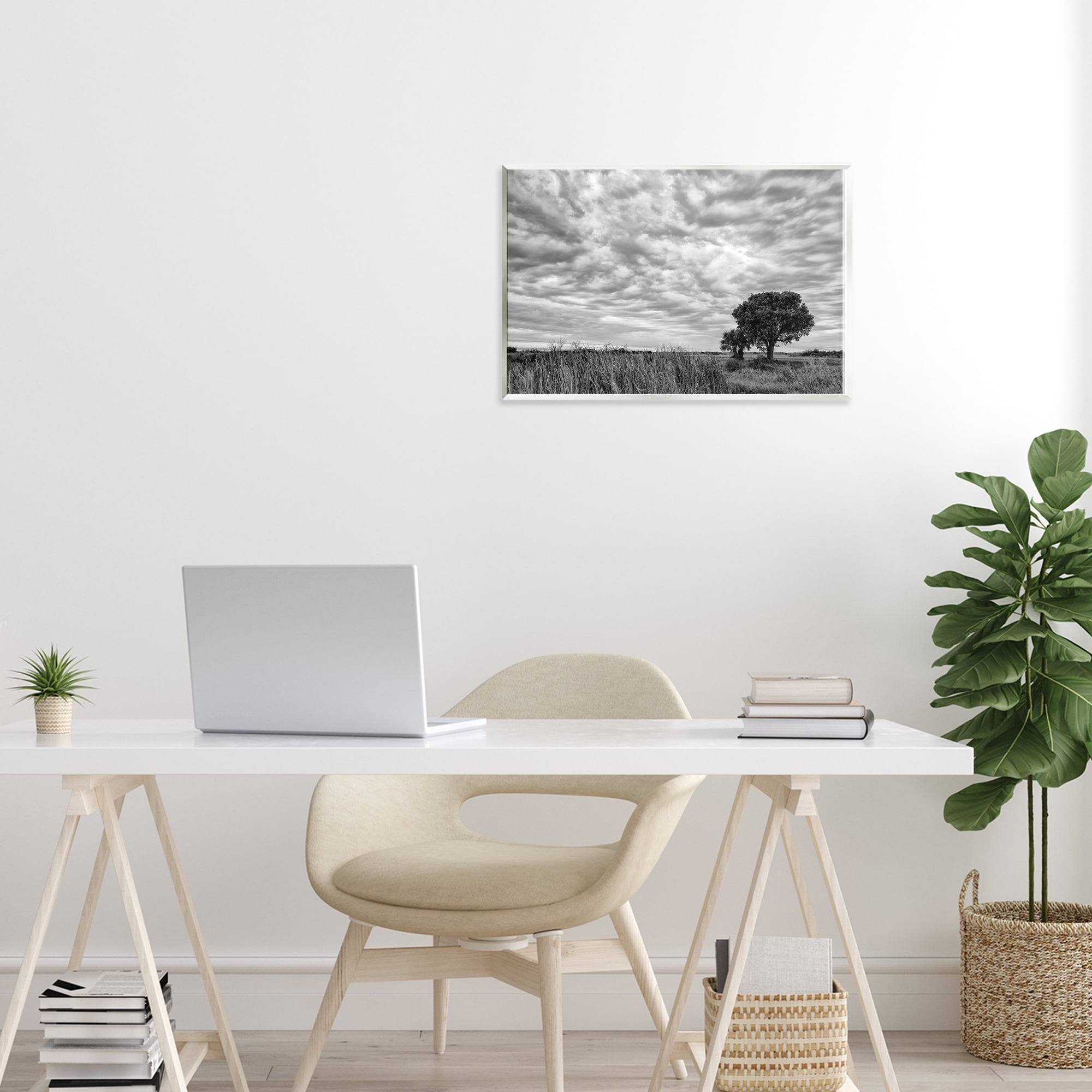 Stupell Industries Solitary Tree Beneath Clouds Wall Plaque Art, design by Jon Evan
