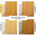 thumbnail image 6 of HPD Half Price Drapes Dandelion Gold Grommet Faux Linen Room Darkening Curtains for Bedroom & Living Room Curtains (1 Panel), Window Curtains 108 inches long, Grommet Curtains & drapes, 50W X 108L, 6 of 8