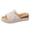 Beige, variant on Clearence Women's Rope Detail Platform Sandals Fish Mouth Design Wedge Heel Summer Casual Shoes Non-Slip Thick Sole Lightweight Beach Walking Slippers