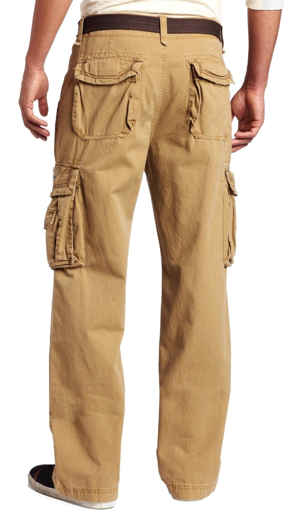 UnionBay Mens Cargo Pants Black Size 34X32 With Belt | eBay