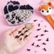 thumbnail image 3 of Kit de 280 piezas de ojos y narices de seguridad, 180 piezas de ojos de ganchillo de 5/6/8 mm, 100 piezas de narices de amigurumi de 8/10 mm, ojos negros para animales de peluche con arandela., 3 of 5
