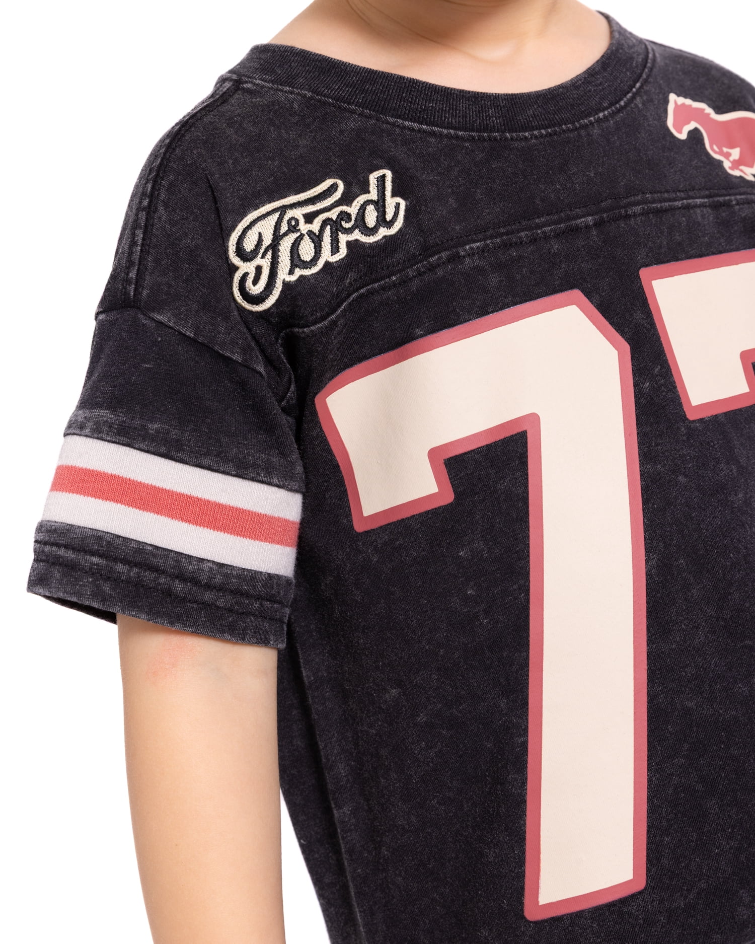 Ford Mustang Toddler Boys Washed Graphic Tee with Short Sleeves, Sizes 12M-5T