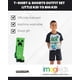 thumbnail image 3 of Set de Remera y Shorts para Niños Minecraft Gris y Negro, 3 of 7