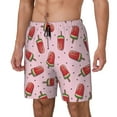 thumbnail image 2 of Balery Watermelon Ice Cream Mens Swim Trunks Swim Shorts for Men Quick Dry Inseam Beach Shorts with Compression Liner Pocket-Medium, 2 of 9