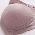 thumbnail image 5 of GEWSEY Seamless Daisy Bras for Women Front Closure High Support Everyday Bras Full Coverage Cozy Wireless T Shirt Bras (Black, 30B-30C), 5 of 9