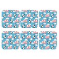 thumbnail image 2 of Balery 6 Pcs Panda Flying In The Skyleather Coasters Set, Drink Table Cup Coasters For Living Room Kitchen Coffee Decor, 2 of 9