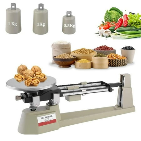 Mechanical Triple Beam Balance Scale for Lad Kitchen School, Lab Analytical Weighing Balance Scale, 2610g Capacity, 0.1g Readability