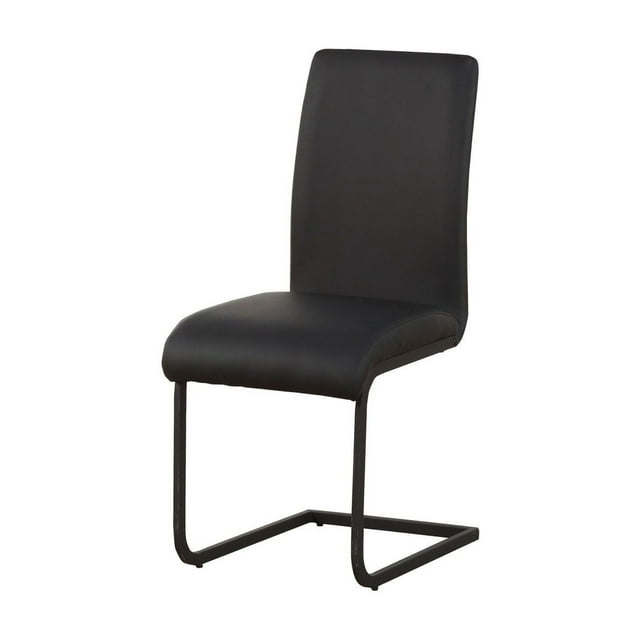 Chaise Gordie ACME en similicuir PU noir