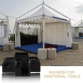 thumbnail image 4 of OUNONA Canopy Fittings Set Universal Tent Support Clasp Black 1Pcs, 4 of 8