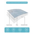 thumbnail image 5 of Quilts Full Size Bedding Set, Summer Beach Starfish Lightweight Quilted Comforter, Blue Coastal Ocean Conch Wood Grain Soft Reversible Bedspread Coverlet with Pillow Covers for All Season, 78" x 90", 5 of 7